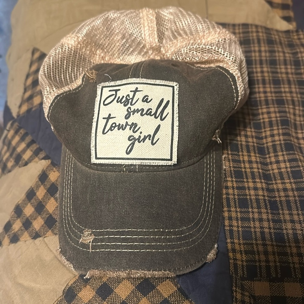 Just a small town girl hat